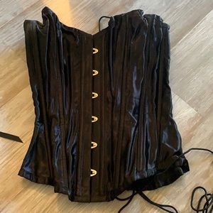 Black Satin Corset